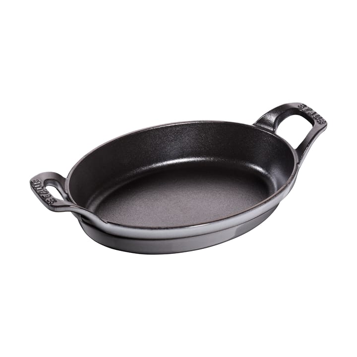 Staub forma oval para forno de ferro fundido 21 cm - Cinza grafite - STAUB