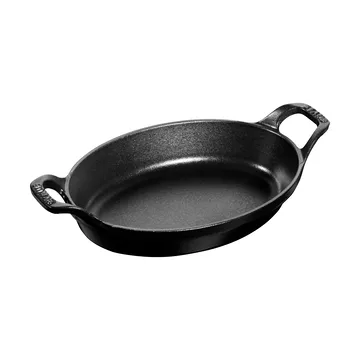 Staub forma oval para forno de ferro fundido 21 cm - Preto - STAUB