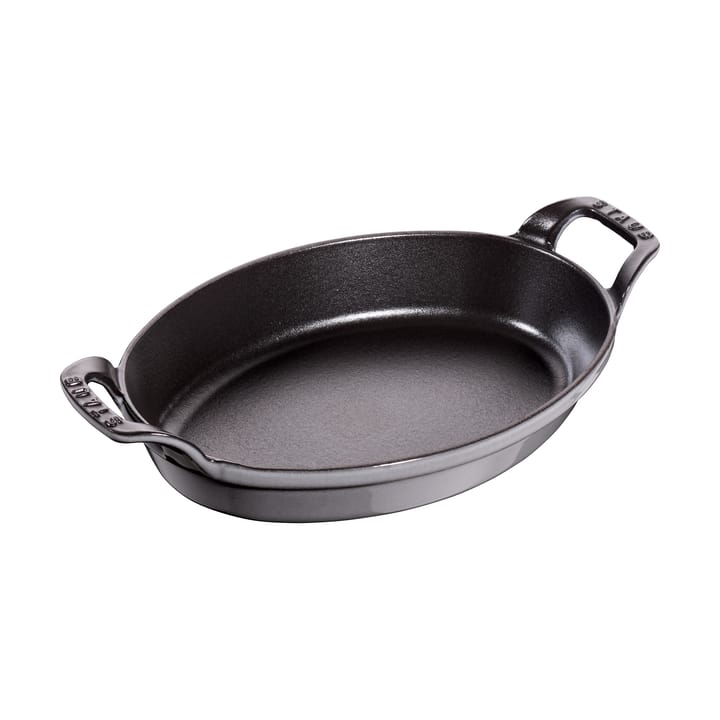 Staub forma oval para forno de ferro fundido 24 cm - Cinza grafite - STAUB