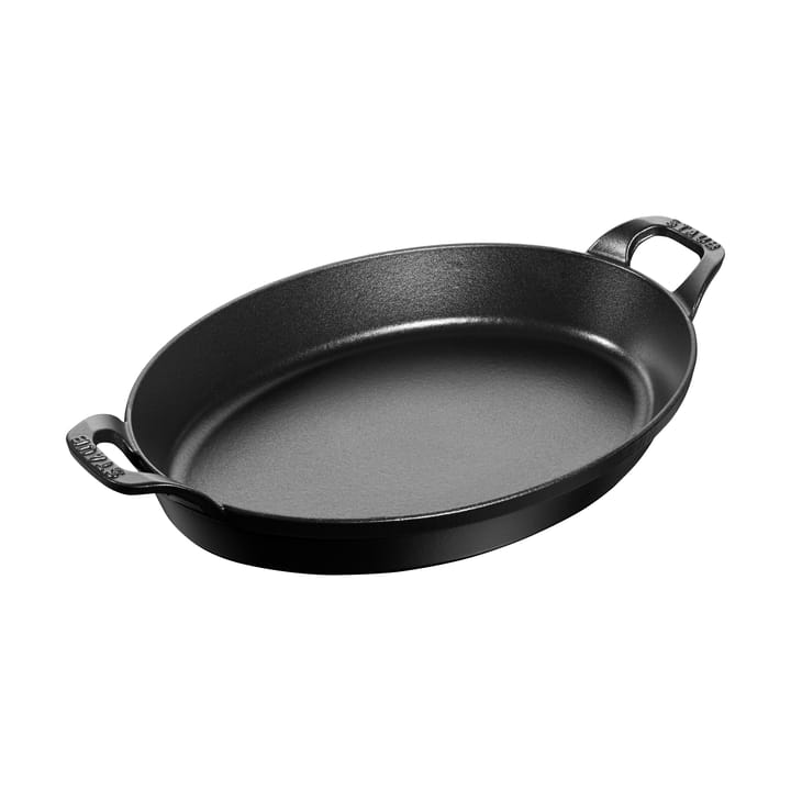 Staub forma oval para forno de ferro fundido 32 cm - Preto - STAUB