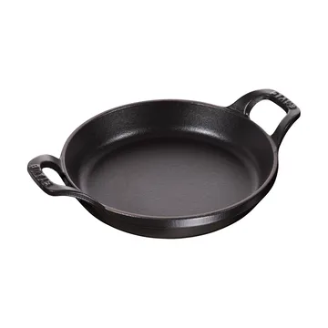 Staub forma redonda para forno de ferro fundido Ø12 cm - Preto - STAUB