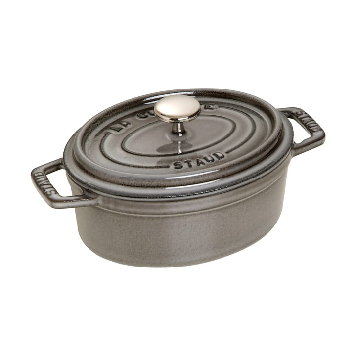 Staub La Cocotte oval panela de ferro fundido 0,6 L - Cinza grafite - STAUB
