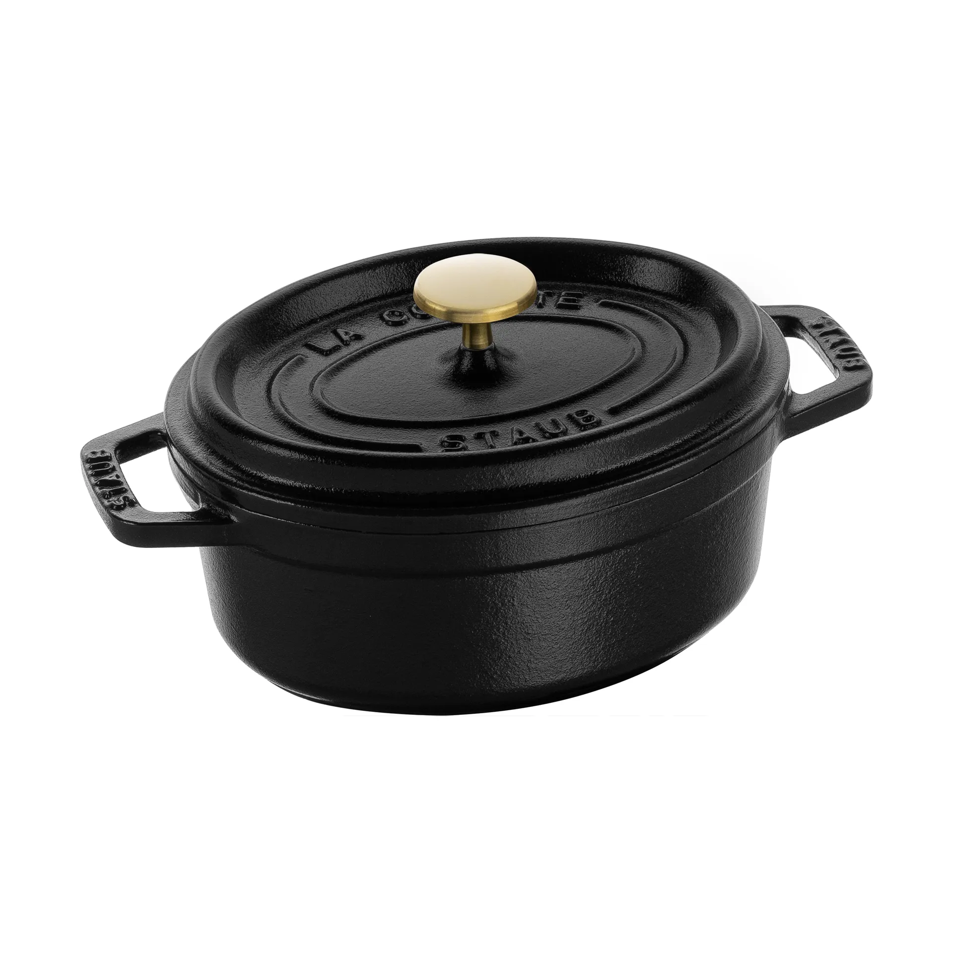 Staub La Cocotte oval panela de ferro fundido 0,6 L, Preto STAUB