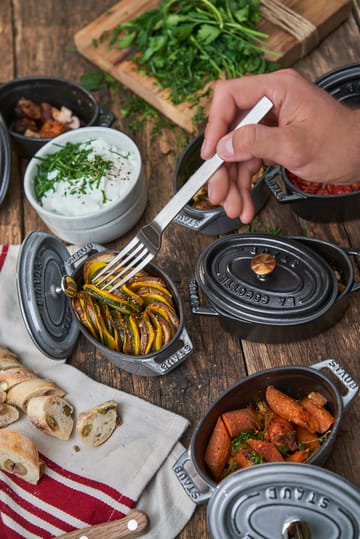 Staub La Cocotte oval panela de ferro fundido 0,6 L - Preto - STAUB