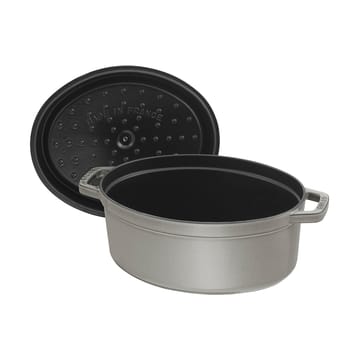 Staub La Cocotte oval panela de ferro fundido 1 L - Cinza grafite - STAUB