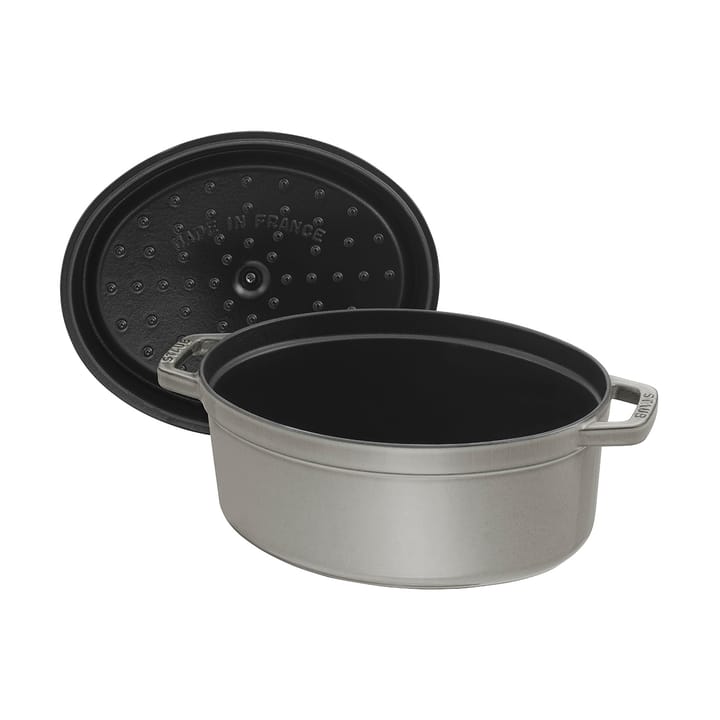 Staub La Cocotte oval panela de ferro fundido 1 L, Cinza grafite STAUB