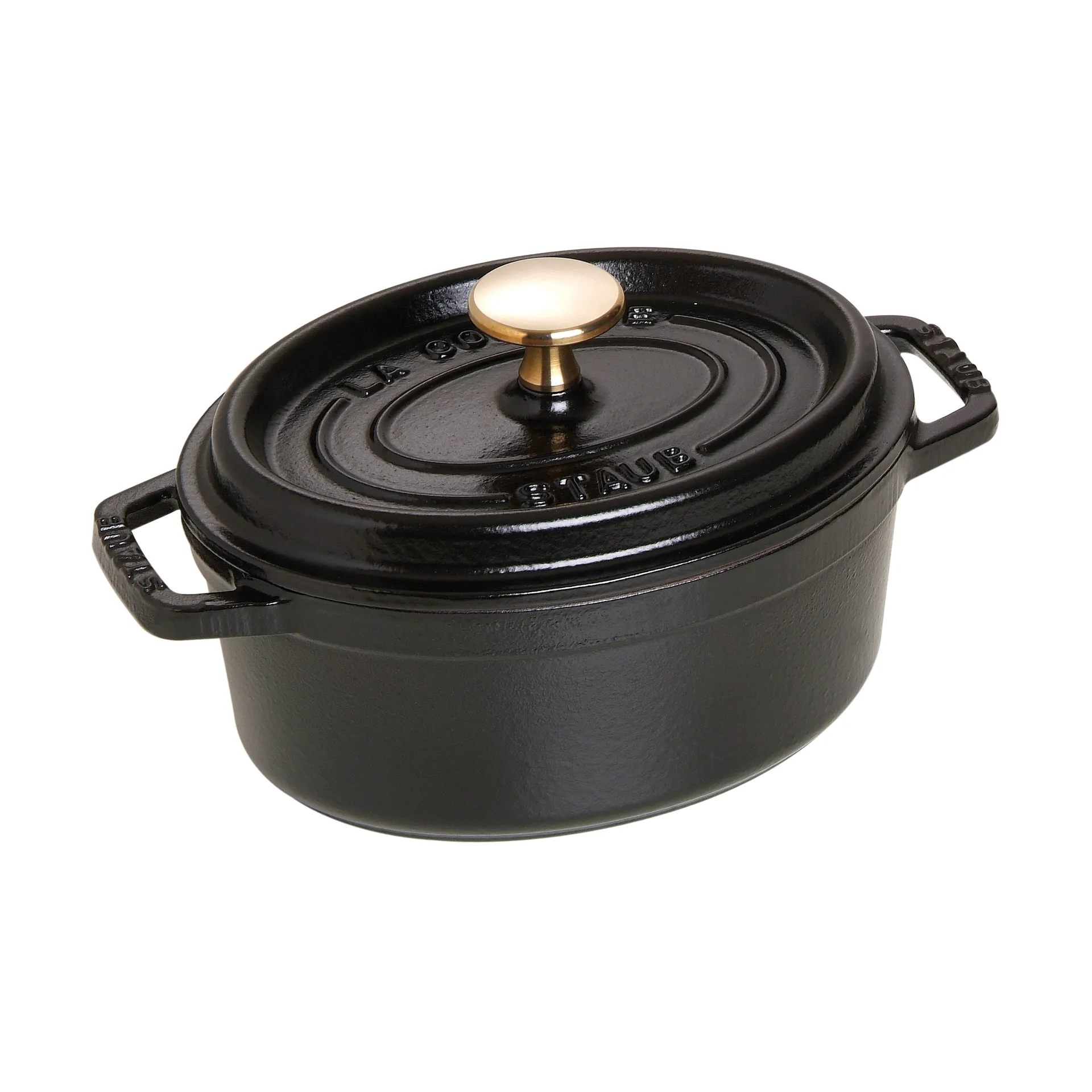 Staub La Cocotte oval panela de ferro fundido 1 L, Preto STAUB
