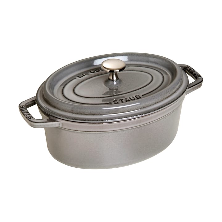 Staub La Cocotte oval panela de ferro fundido 2,35 L - Cinza grafite - STAUB