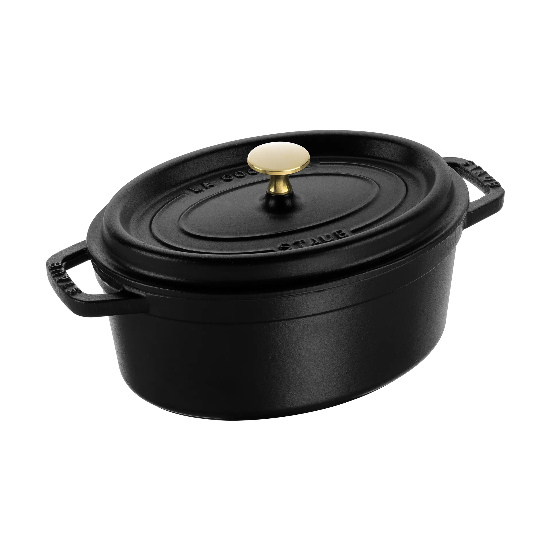 Staub La Cocotte oval panela de ferro fundido 2,35 L, Preto STAUB