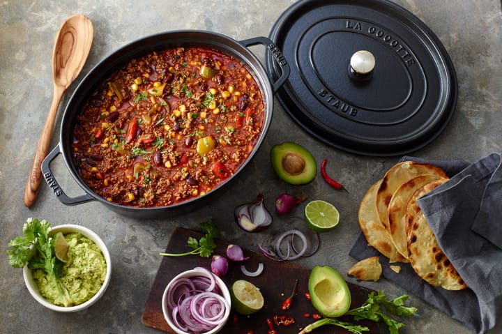 Staub La Cocotte oval panela de ferro fundido 3,2 L, Preto STAUB