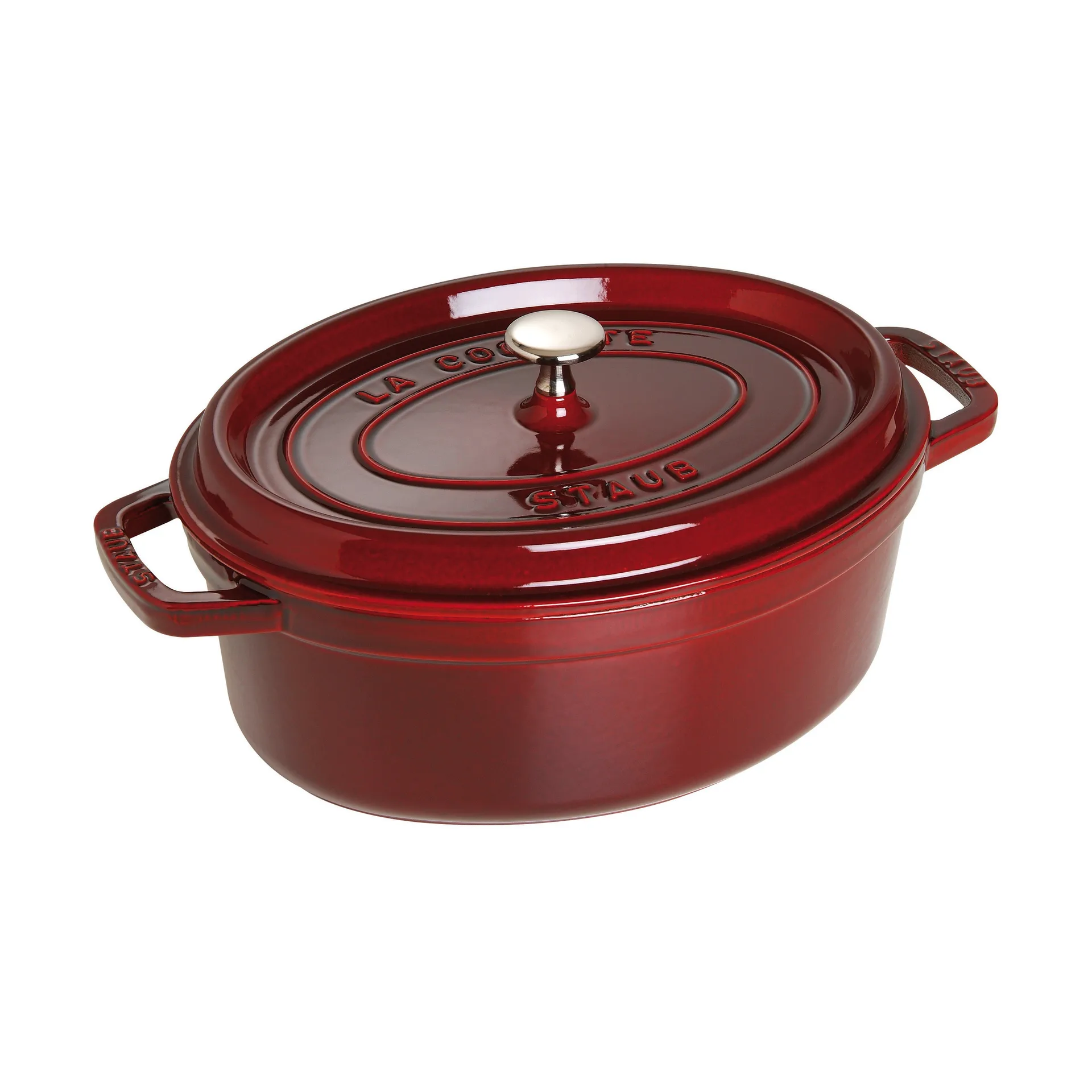 Staub La Cocotte oval panela de ferro fundido 4,2 L, Vermelho grenadine STAUB