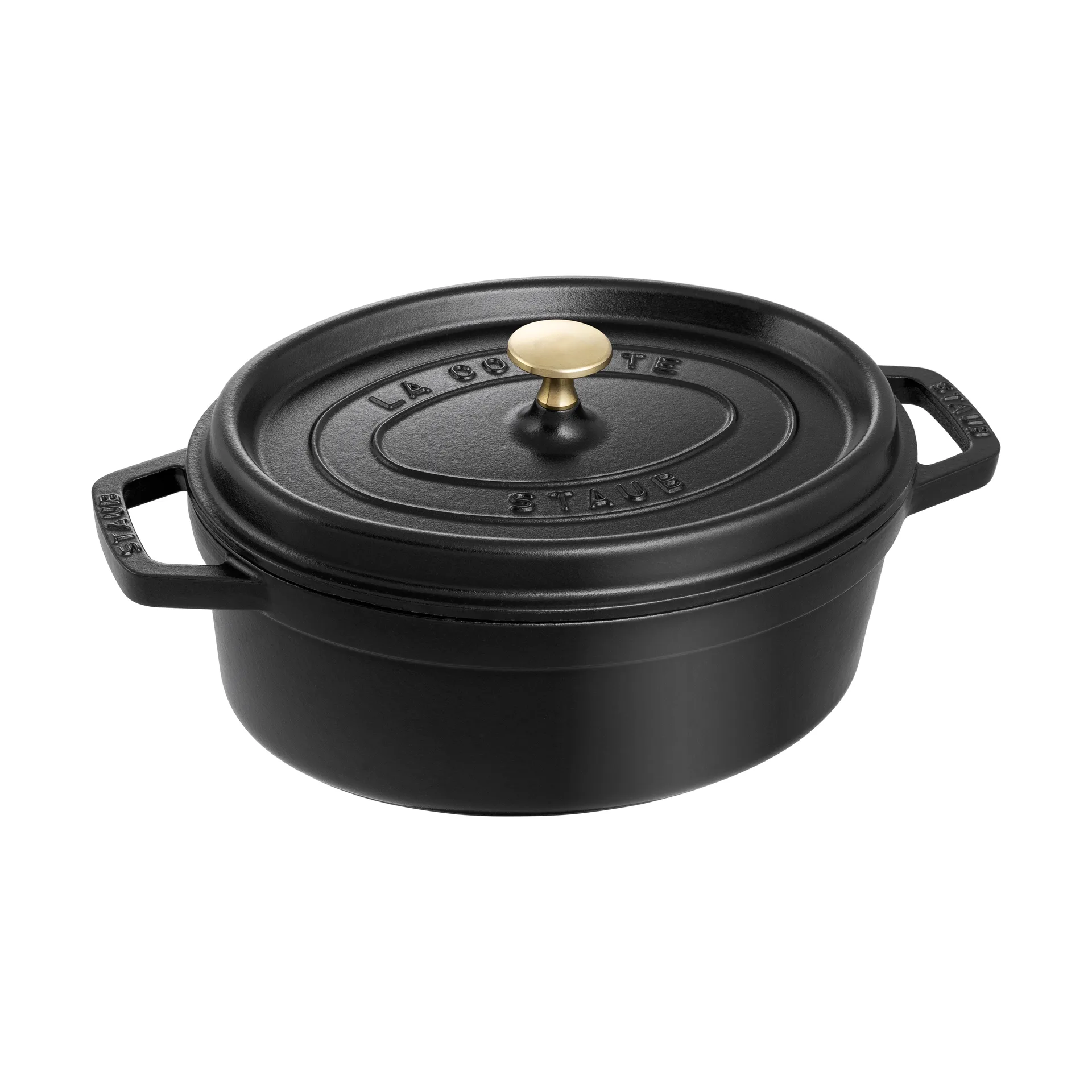 Staub La Cocotte oval panela de ferro fundido 5,5 L, Preto STAUB