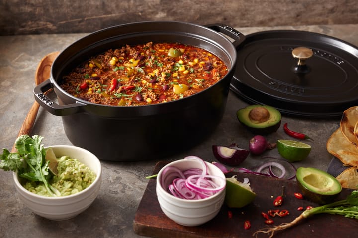 Staub La Cocotte oval panela de ferro fundido 5,5 L, Preto STAUB