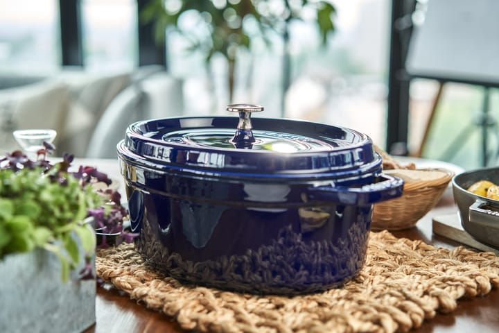 Staub La Cocotte oval panela de ferro fundido 6,7 L, Azul escuro STAUB