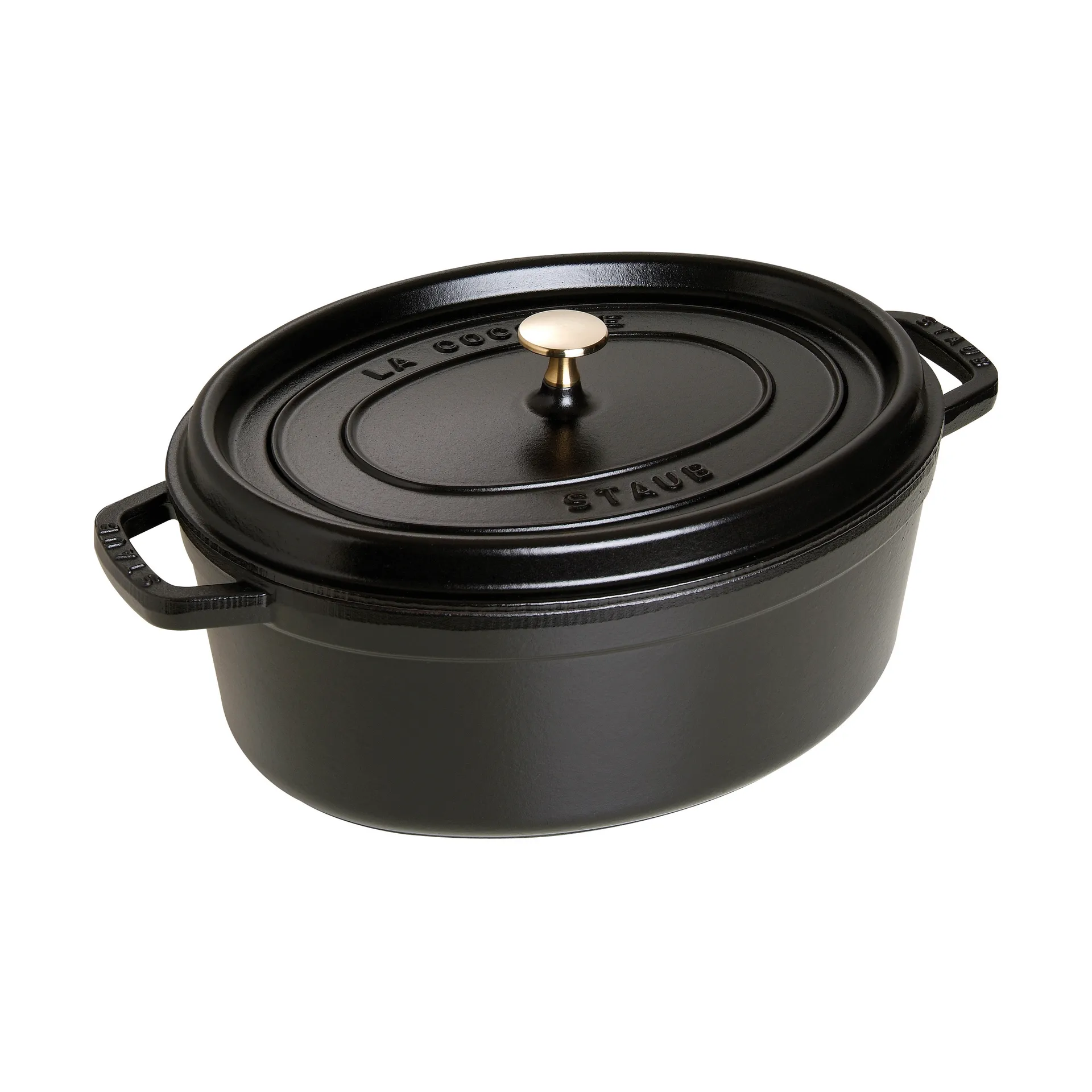 Staub La Cocotte oval panela de ferro fundido 6,7 L, Preto STAUB