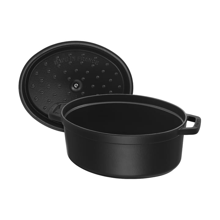 Staub La Cocotte oval panela de ferro fundido 6,7 L, Preto STAUB