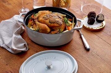 Staub La Cocotte oval panela de ferro fundido 6,7 L - Trufa branca - STAUB