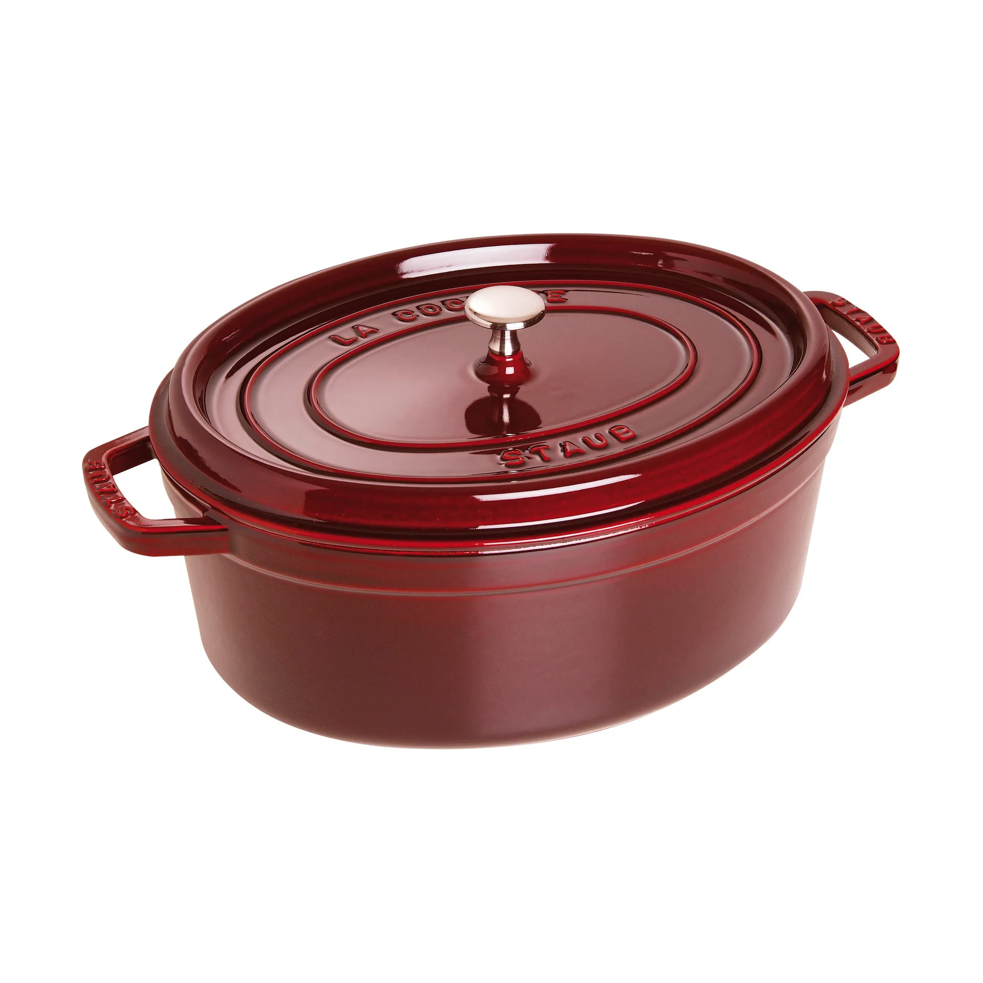 Staub La Cocotte oval panela de ferro fundido 6,7 L, Vermelho grenadine STAUB