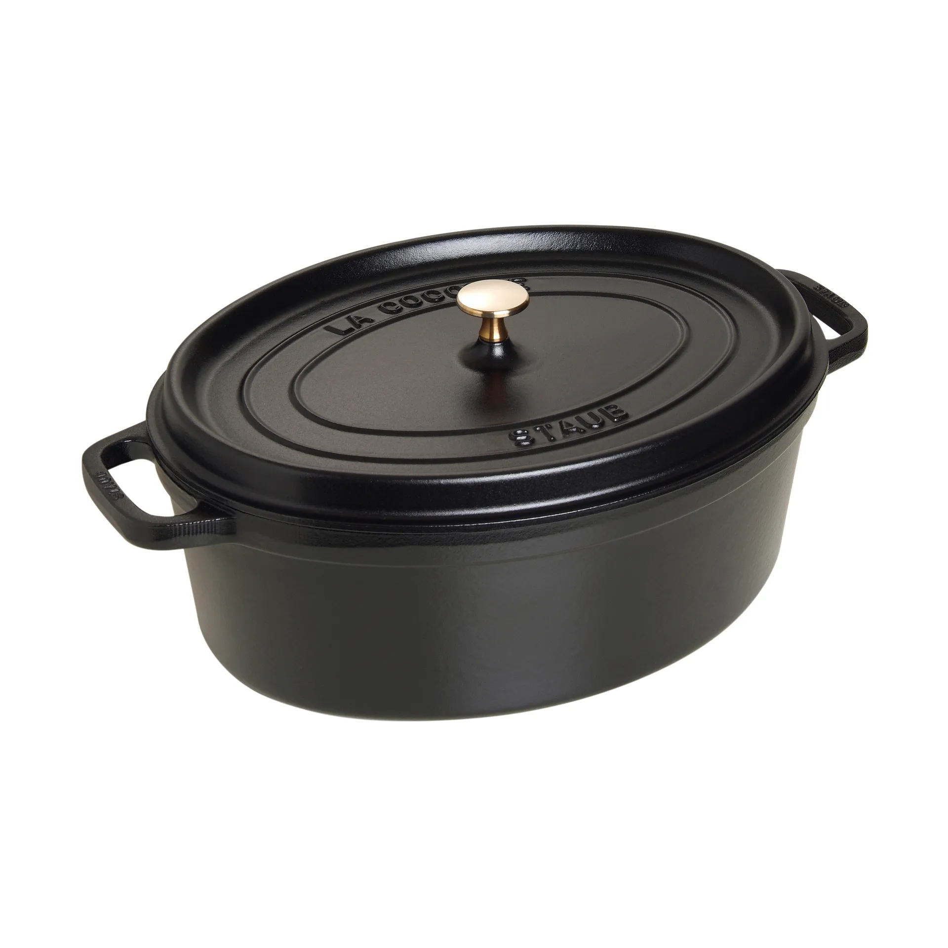 Staub La Cocotte oval panela de ferro fundido 8 L, Preto STAUB