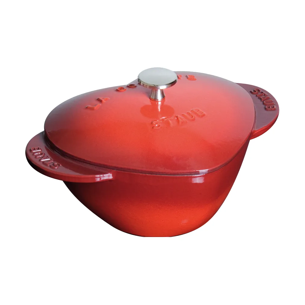 Staub La Cocotte panela em formato de coração 1,75 L, Vermelho STAUB