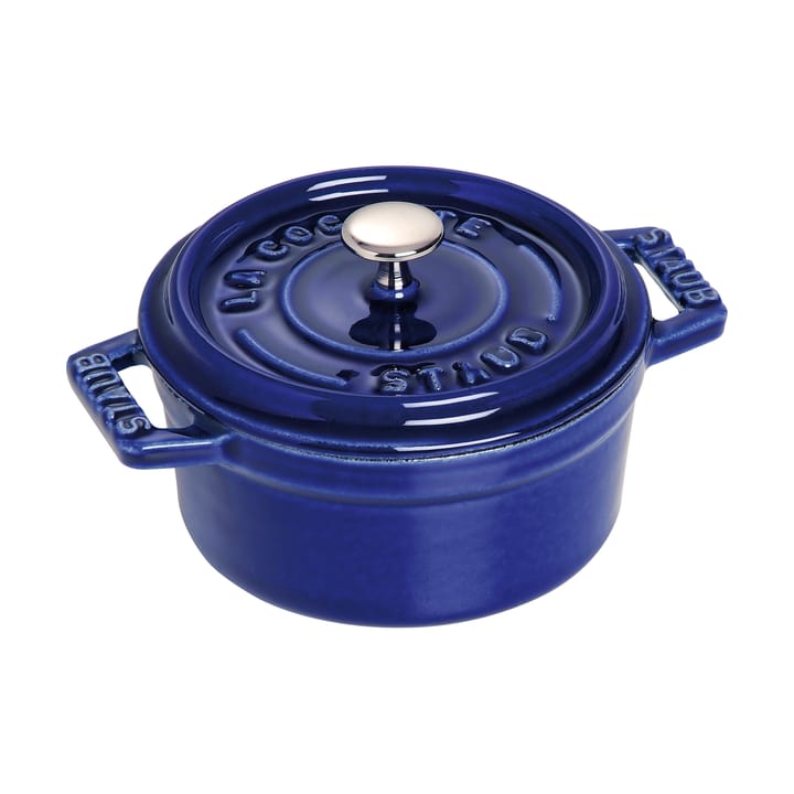 Staub La Cocotte panela redonda de ferro fundido 0,25 L - Azul escuro - STAUB