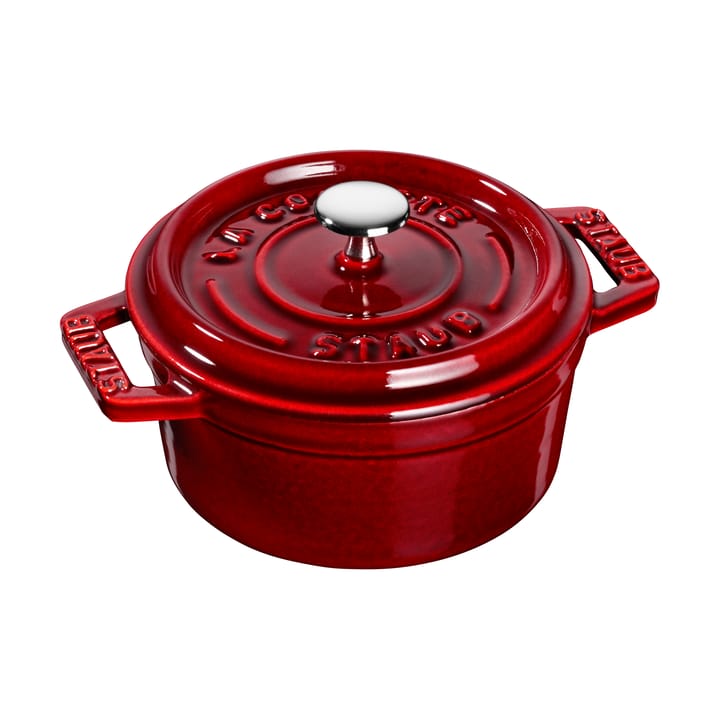 Staub La Cocotte panela redonda de ferro fundido 0,25 L - Vermelho grenadine - STAUB