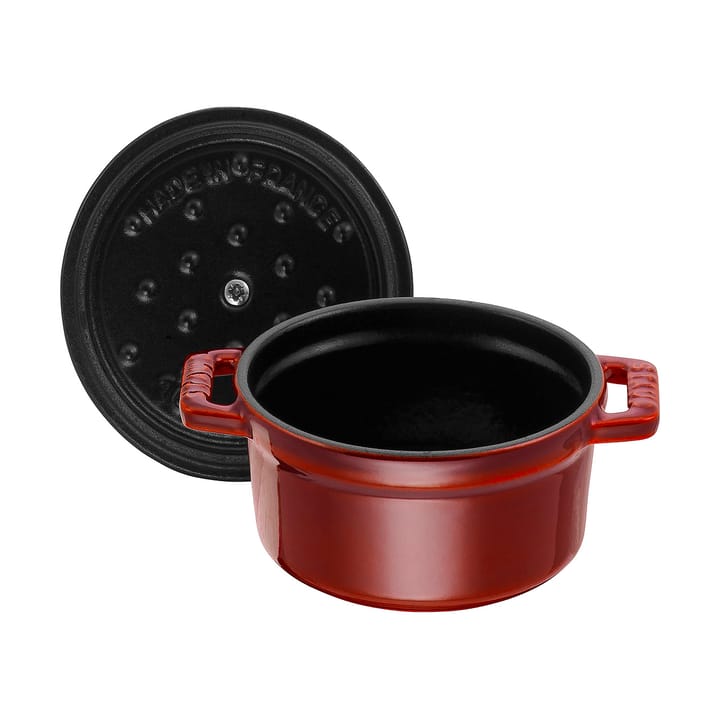 Staub La Cocotte panela redonda de ferro fundido 0,25 L, Vermelho grenadine STAUB