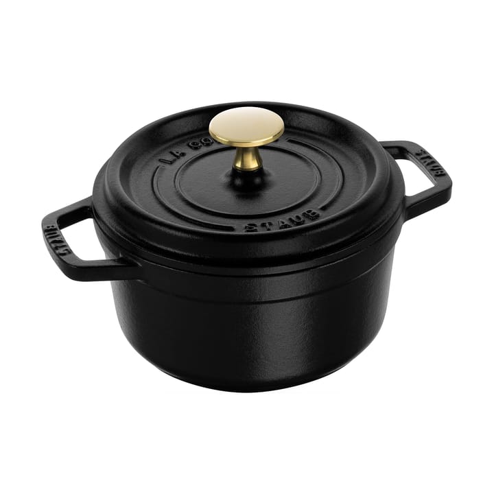 Staub La Cocotte panela redonda de ferro fundido 1,2 L - Preto - STAUB