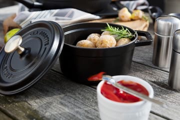 Staub La Cocotte panela redonda de ferro fundido 1,2 L - Preto - STAUB