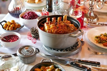 Staub La Cocotte panela redonda de ferro fundido 12,6 L - Cinza grafite - STAUB