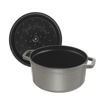 Staub La Cocotte panela redonda de ferro fundido 1,7 L - Cinza grafite - STAUB