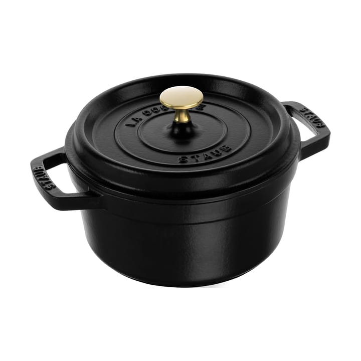 Staub La Cocotte panela redonda de ferro fundido 2,2 L - Preto - STAUB