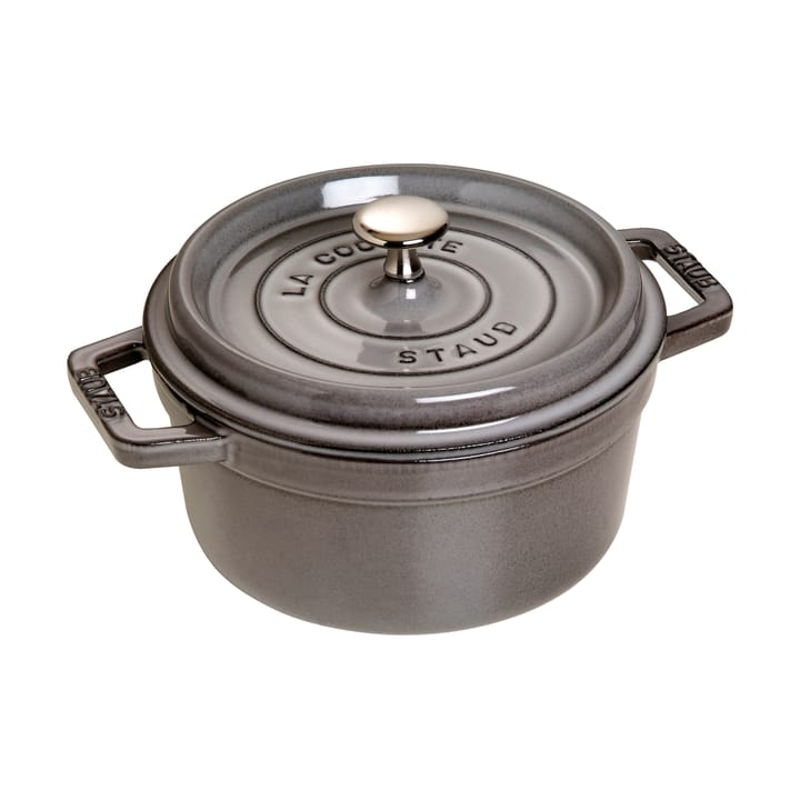 Staub La Cocotte panela redonda de ferro fundido 2,6 L - Cinza grafite - STAUB