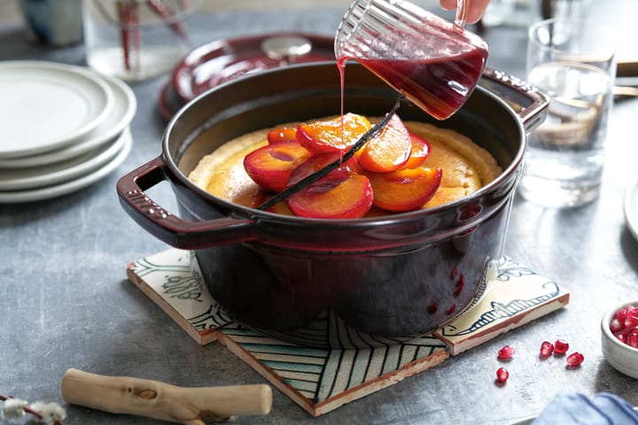 Staub La Cocotte panela redonda de ferro fundido 2,6 L, Vermelho grenadine STAUB