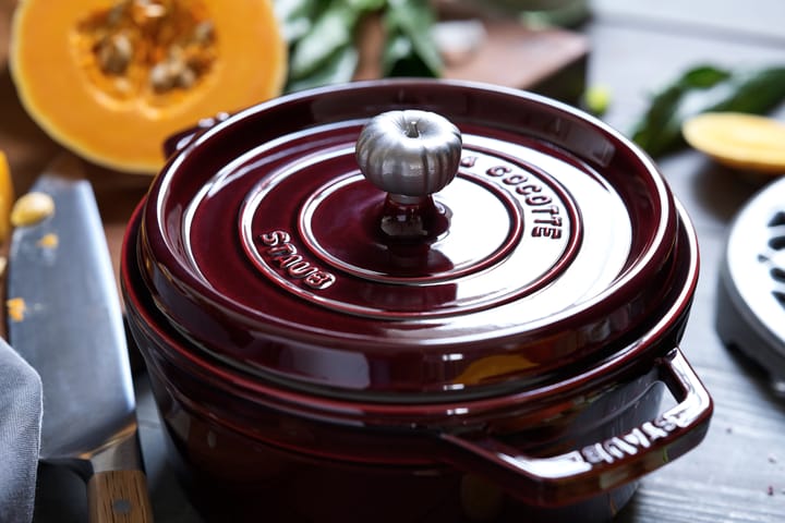 Staub La Cocotte panela redonda de ferro fundido 3,8 L, Vermelho grenadine STAUB
