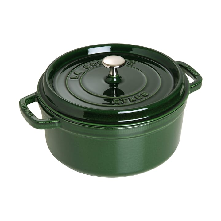 Staub La Cocotte panela redonda de ferro fundido 5,2 L - Verde manjericão - STAUB