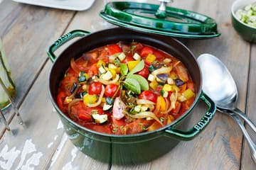 Staub La Cocotte panela redonda de ferro fundido 6,7 L - Verde manjericão - STAUB