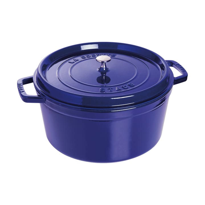 Staub La Cocotte panela redonda de ferro fundido 8,4 L - Azul escuro - STAUB
