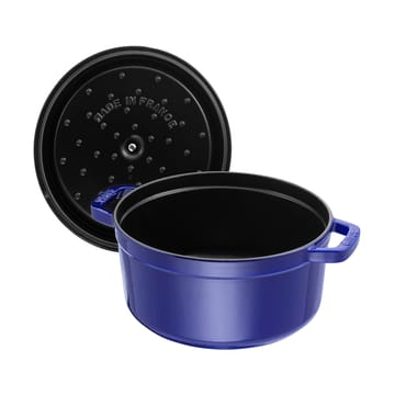 Staub La Cocotte panela redonda de ferro fundido 8,4 L - Azul escuro - STAUB