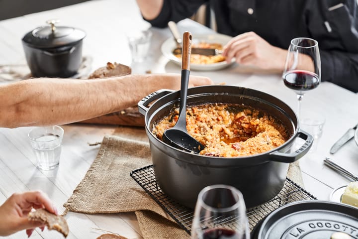 Staub La Cocotte panela redonda de ferro fundido 8,4 L, Preto STAUB