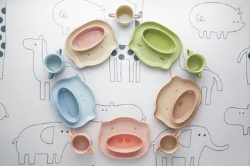 Staub louça infantil 4 peças - Marrom - STAUB