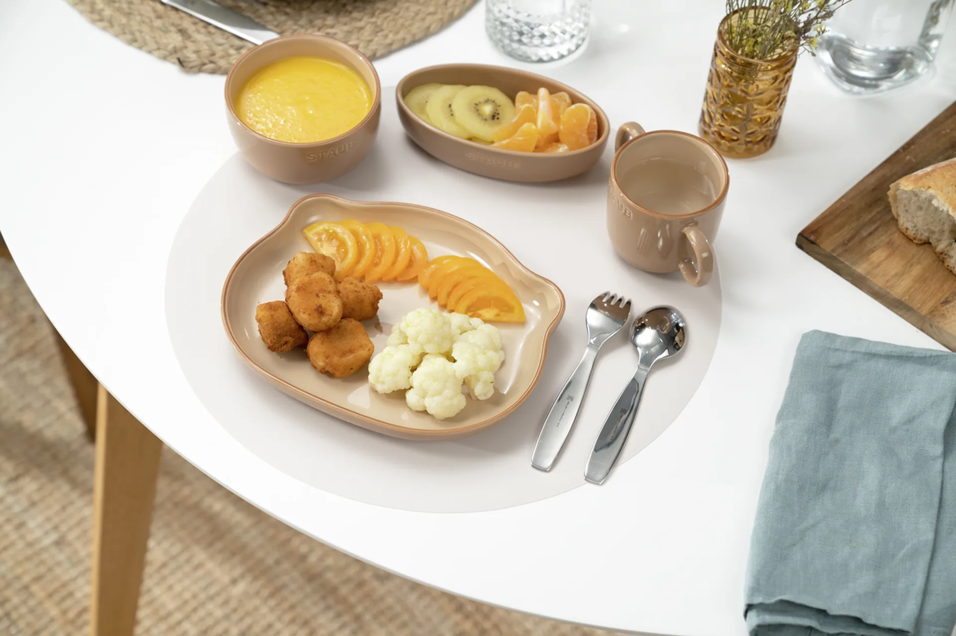 Staub louça infantil 4 peças, Marrom STAUB