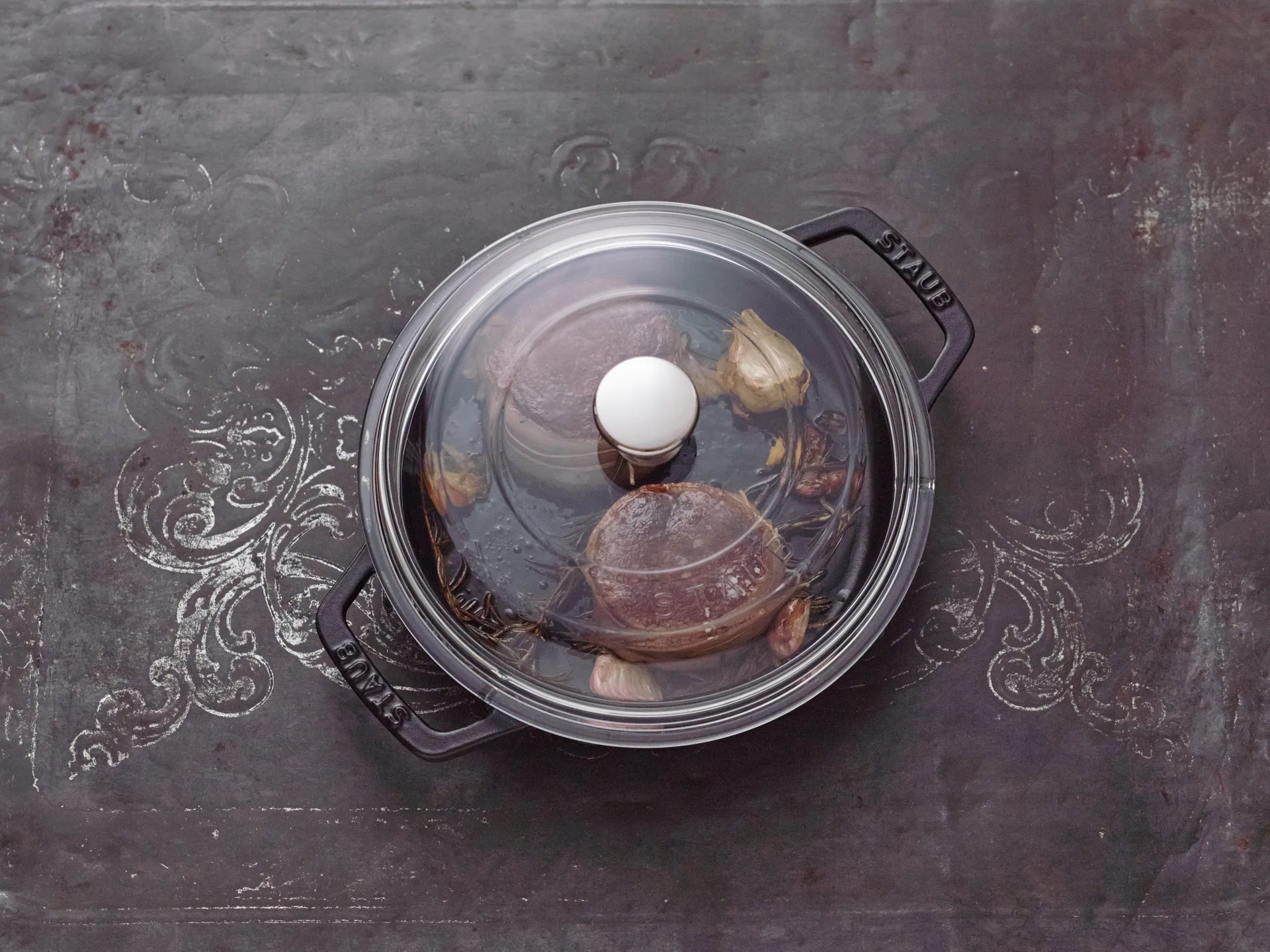 Staub panela de ferro fundido preta com 2 alças, Ø20 cm STAUB