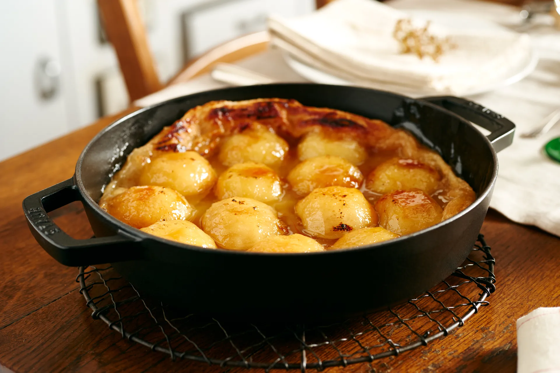 Staub panela de ferro fundido preta com 2 alças, Ø26 cm STAUB