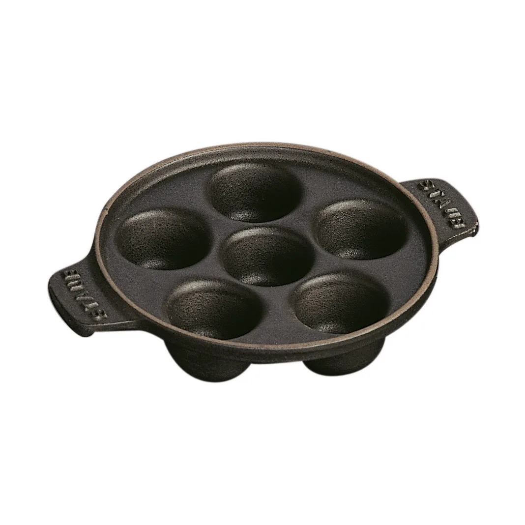 Staub prato de ferro fundido para caracóis Ø14 cm, Preto STAUB
