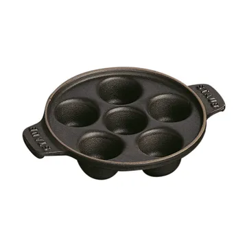 Staub prato de ferro fundido para caracóis Ø14 cm - Preto - STAUB