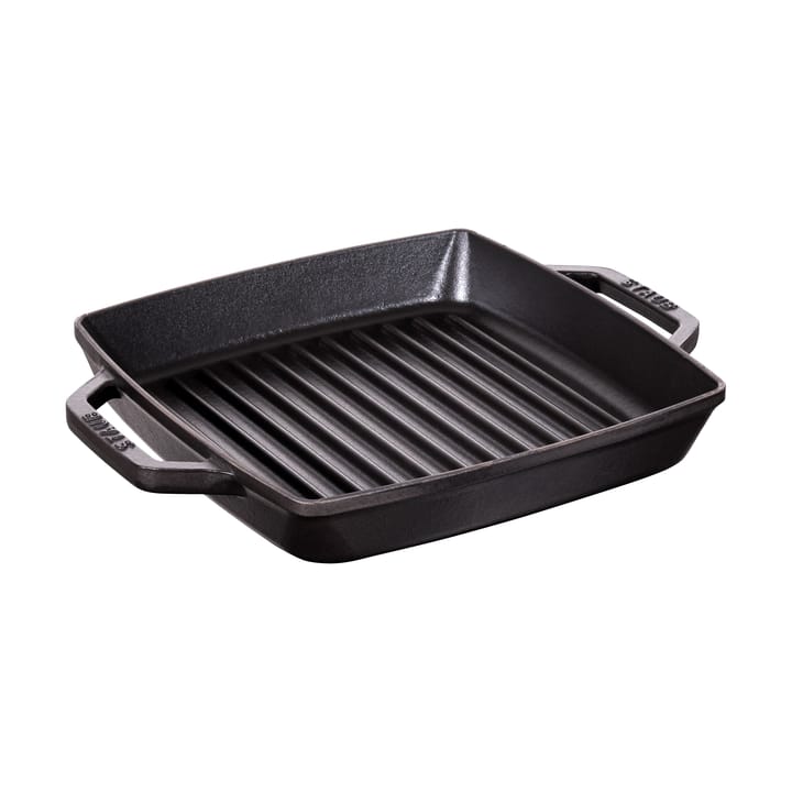 Staub Pure frigideira de ferro fundido quadrada preta - 23 cm - STAUB