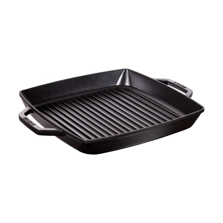 Staub Pure frigideira de ferro fundido quadrada preta - 33 cm - STAUB
