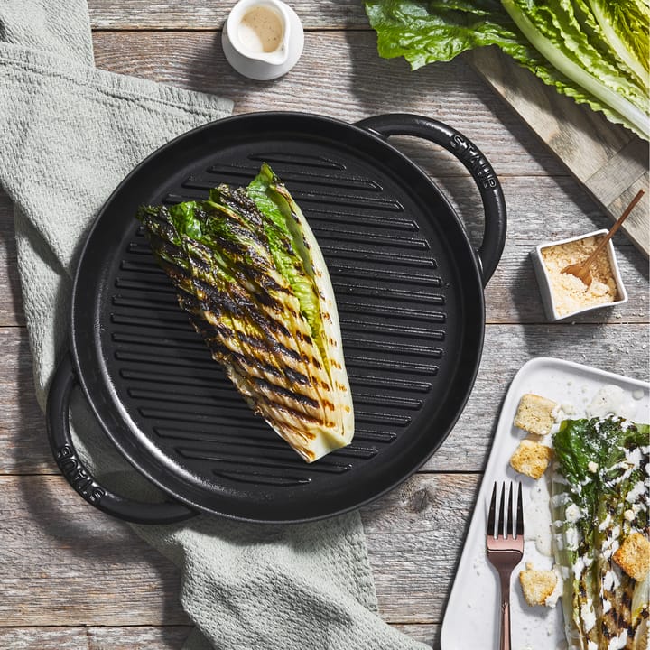 Staub Pure frigideira de ferro fundido redonda preta, Ø30 cm STAUB