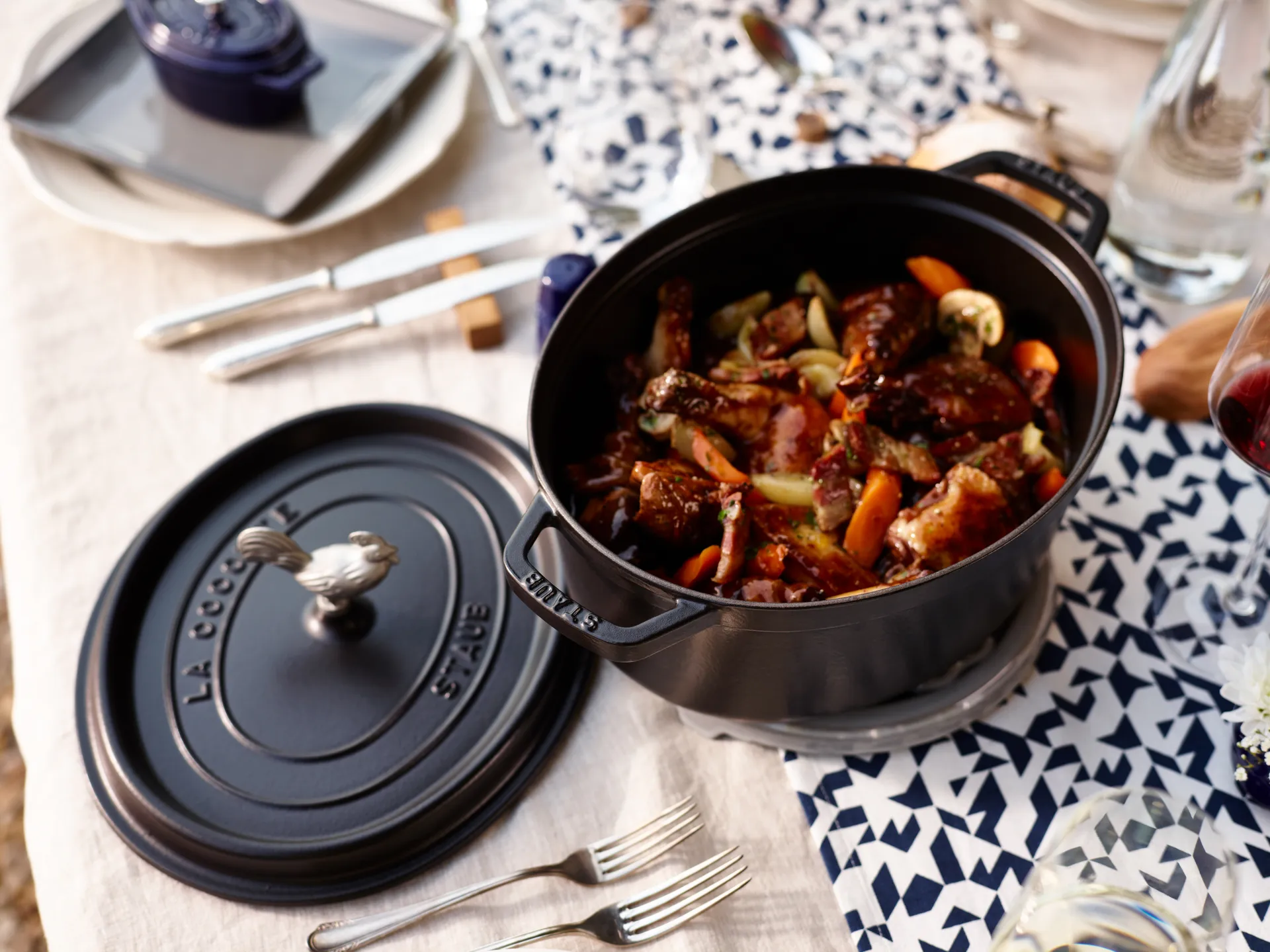 Staub puxador de metal, Frango STAUB